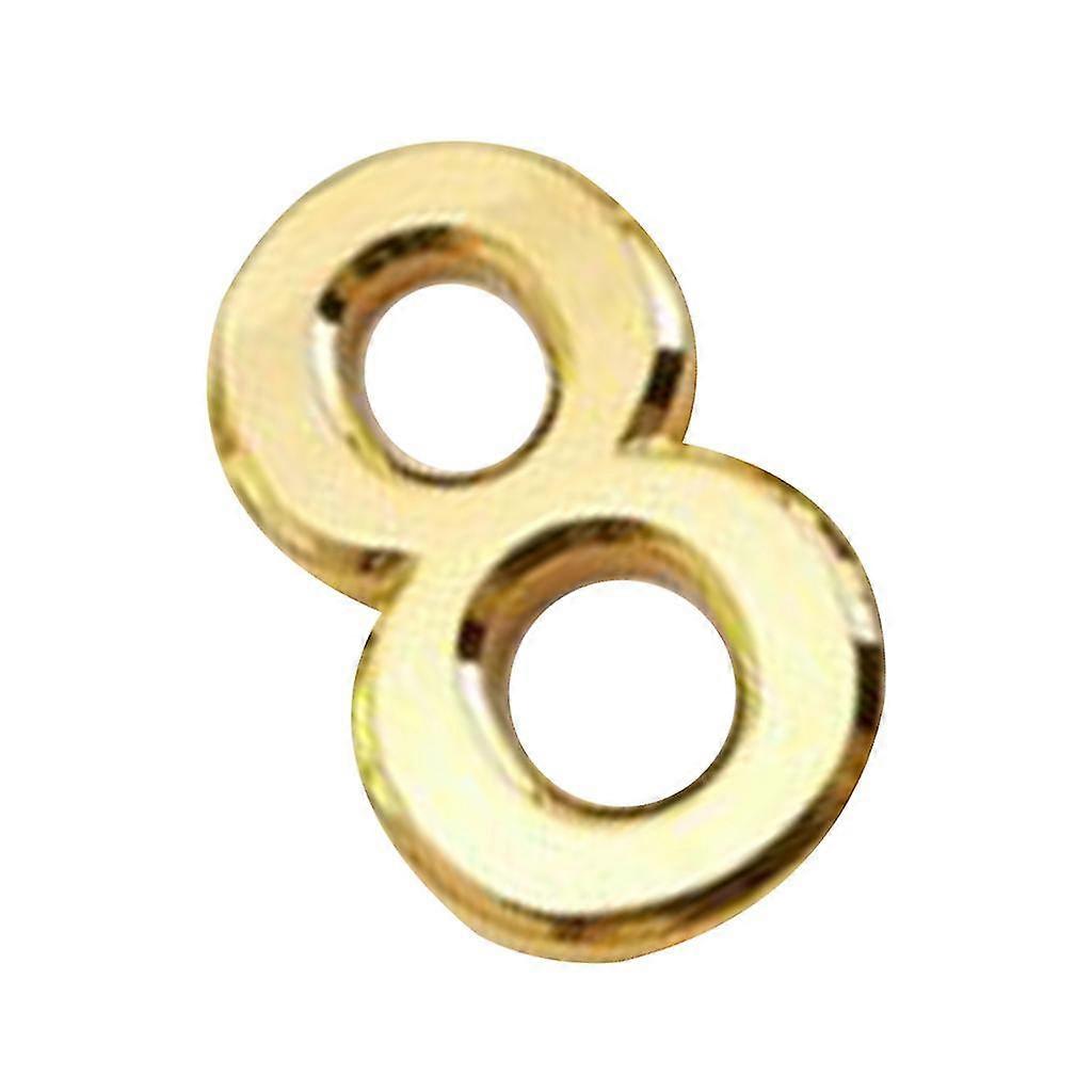 2025 Golden Plastic Self-Adhesive House Hotel Door Number Sticky Numeric Digit 8
