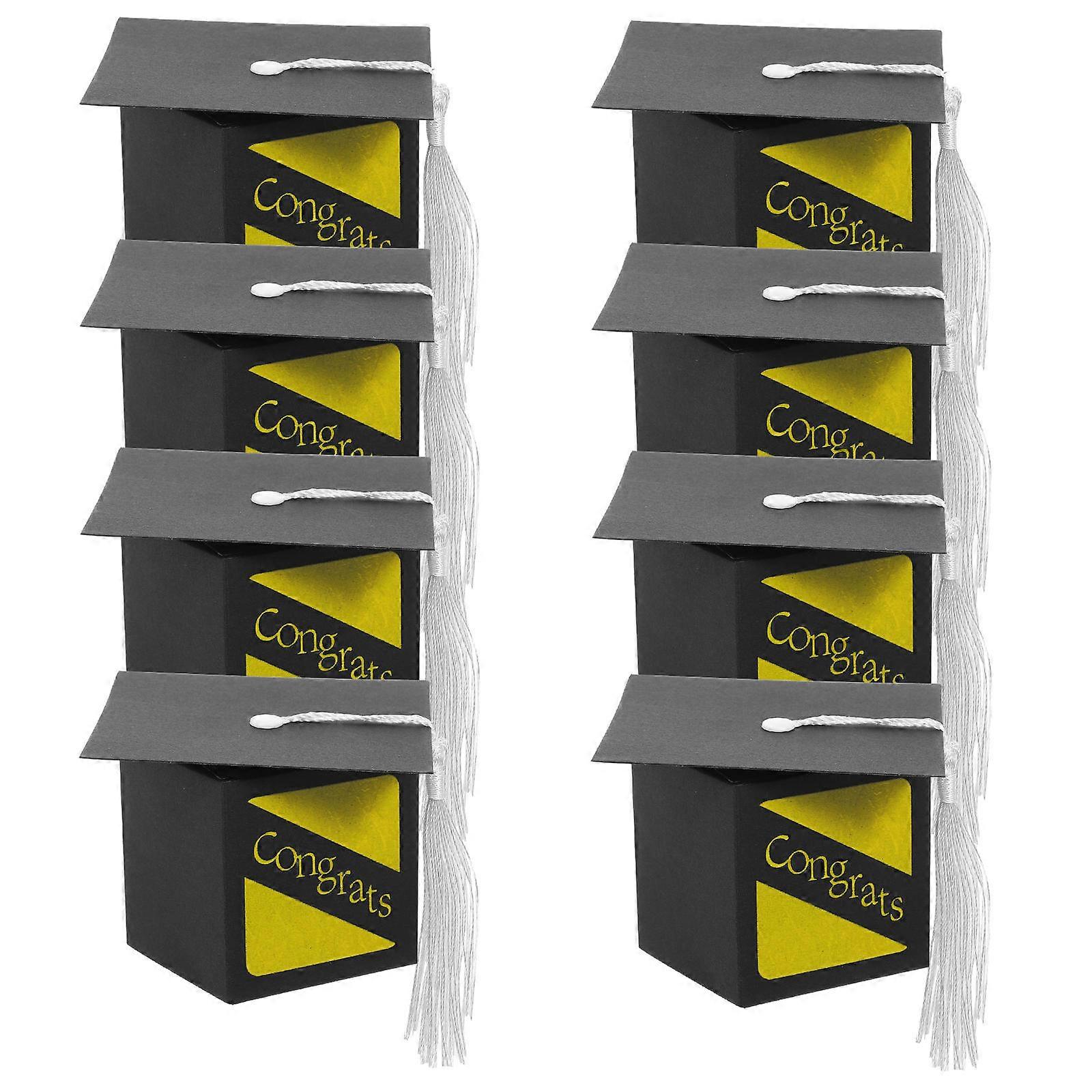 Graduation Party Favor Boxes Paper Candy Boxes for Containing 80Pcs
