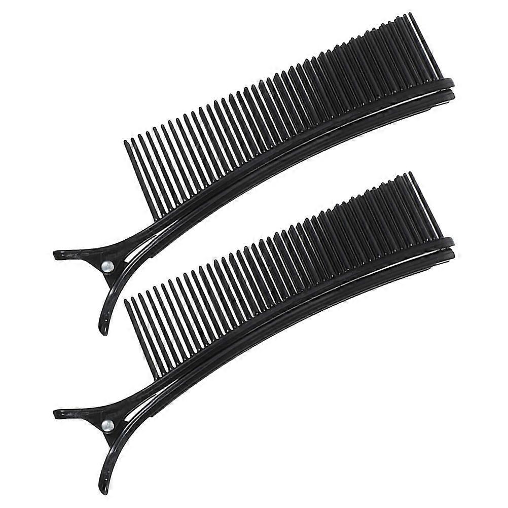 Hair Sectioning Clips for Styling Grip 6Pcs Black Plastic