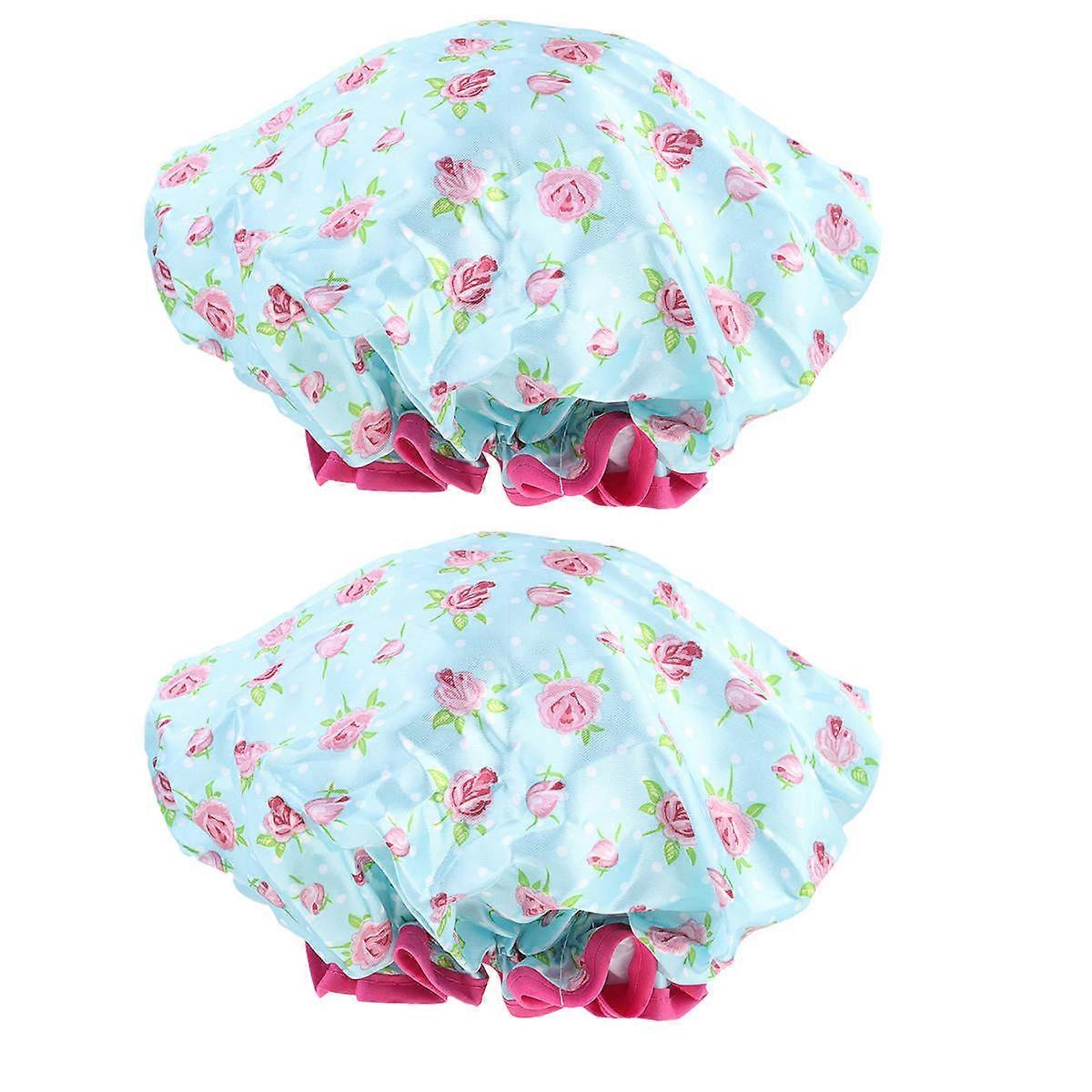 Hair Protective Caps for Bathing Use 6Pcs Eva Shower Waterproof Caps