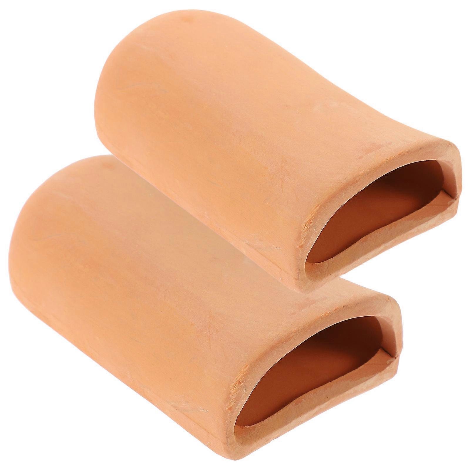 Fish Shrimp Breeding Cave Aquarium Decorative Ceramic 8Pcs Pack