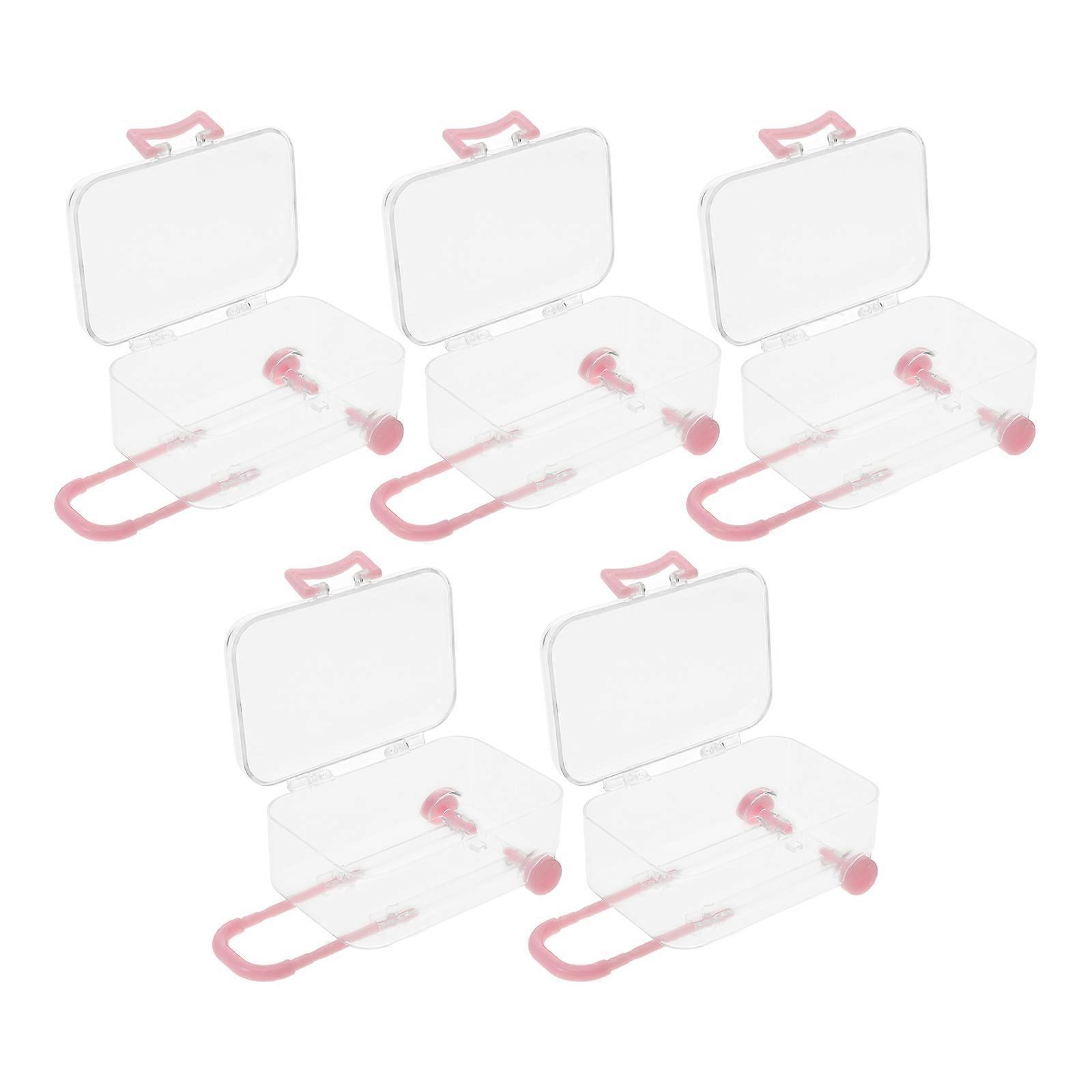 Mini Suitcase Candy Boxes for Wedding Decor 25Pcs Clear Gift Storage Boxes