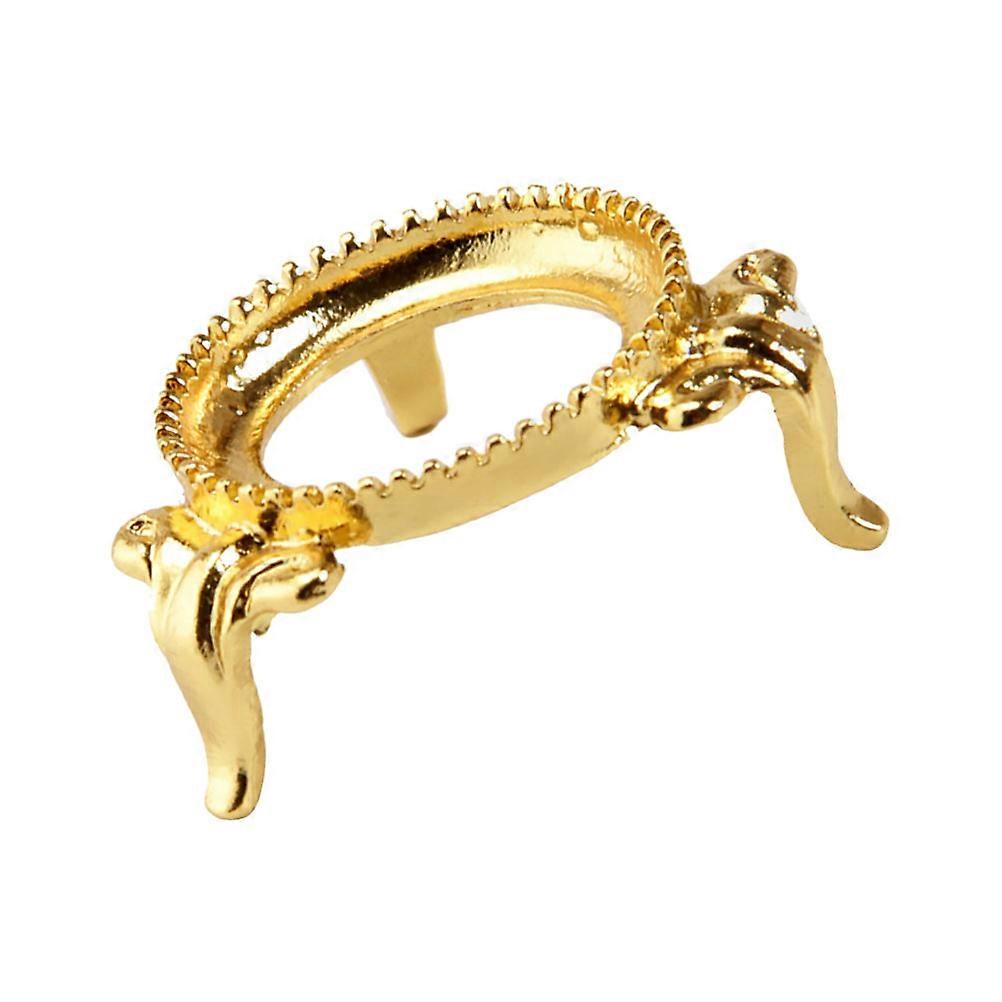 Crystal Ball Display Base Alloy Stand for Decor with 5Pcs Golden