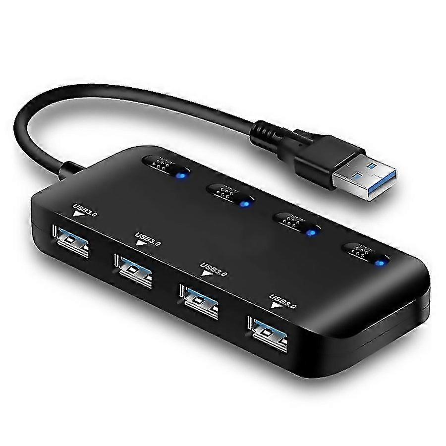 For Ultra Speed Usb30 4 Port Hub With Switch Usb