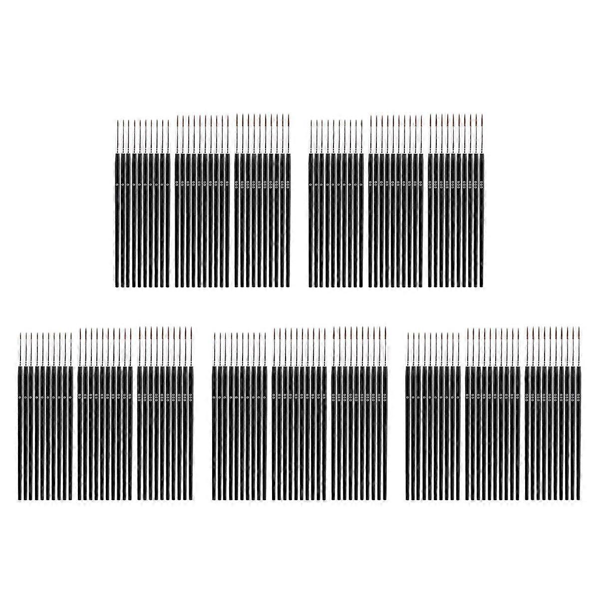 60pcs Detail Paint Brushes, Fine Tip Paint Brush with 3Sizes 0 00 000
