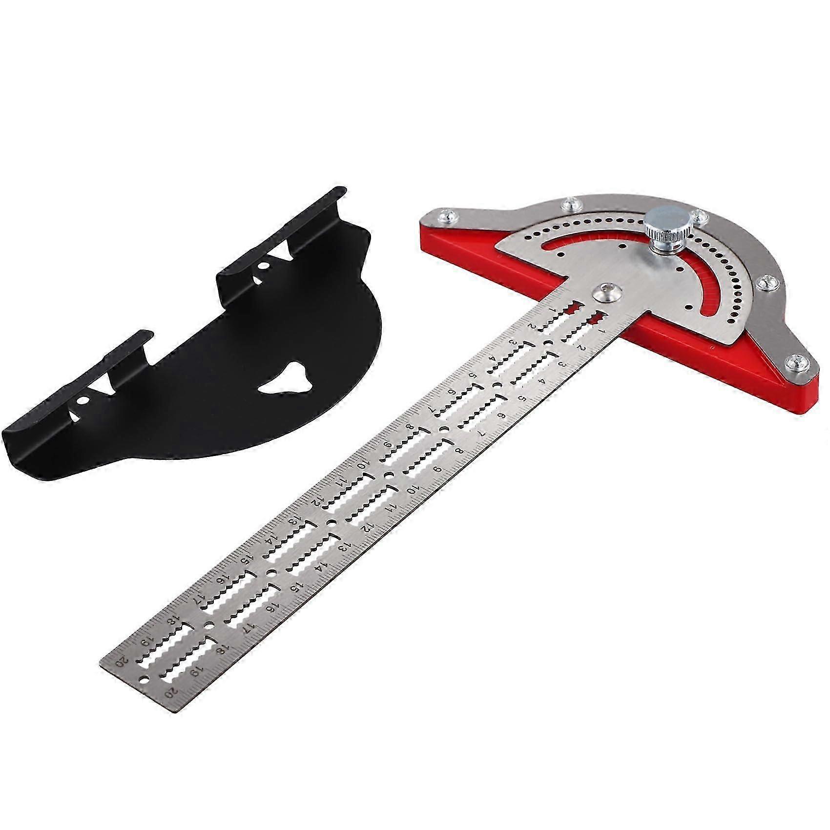 Holzarbeiter Edge Lineal Winkelmesser 20cm T-Quadrat Holzarbeitsmesswerkzeug Zimmermannswinkel Hlzerne Designlineal