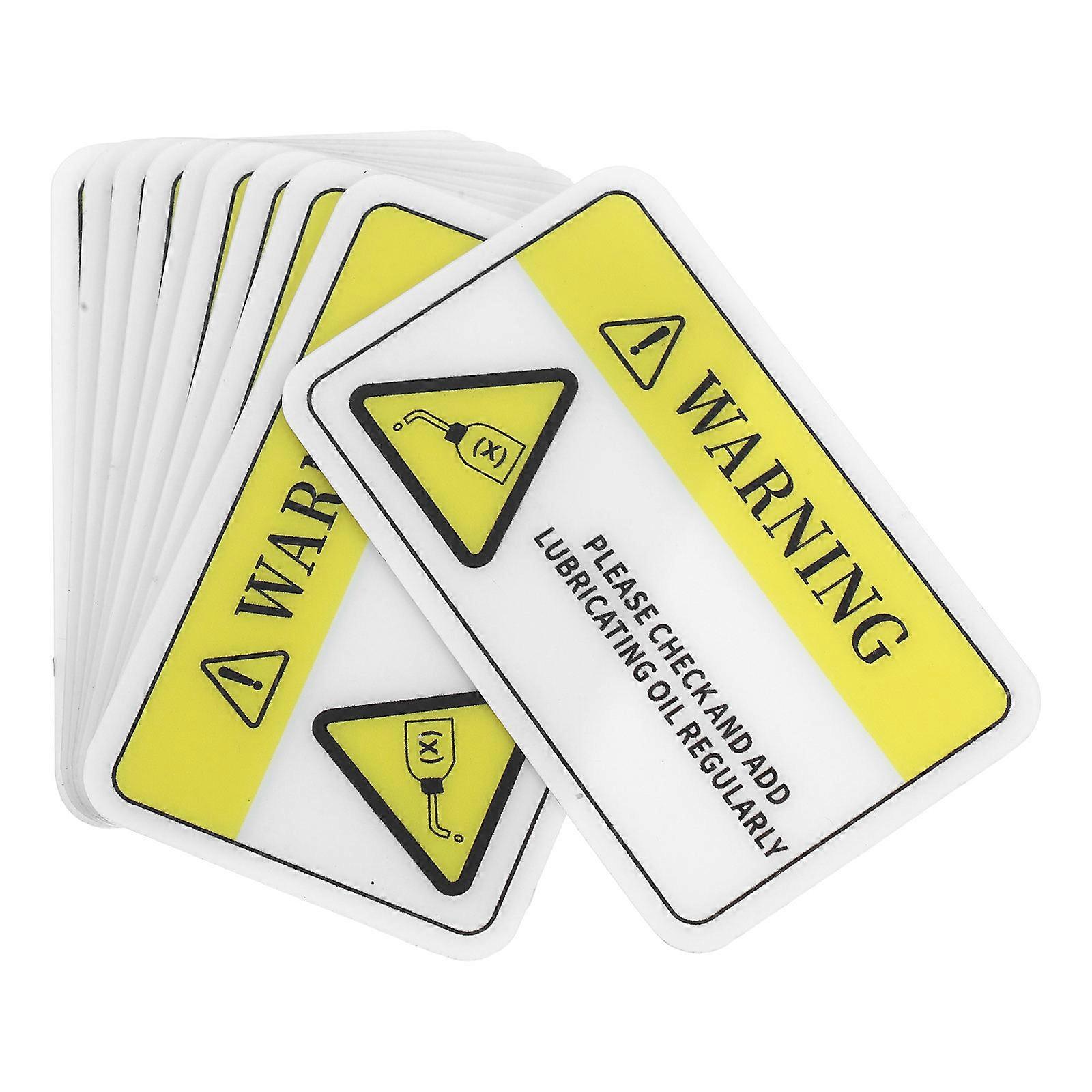 PVC Caution Stickers for Safety Warning 20Pcs Machinery