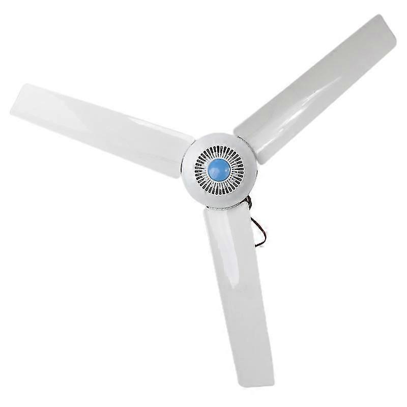 12v 27.5 אינץ' / מאוורר תקרה בגודל 35.4 אינץ' מאוורר תלייה חשמלי למיטת חדר אוכל