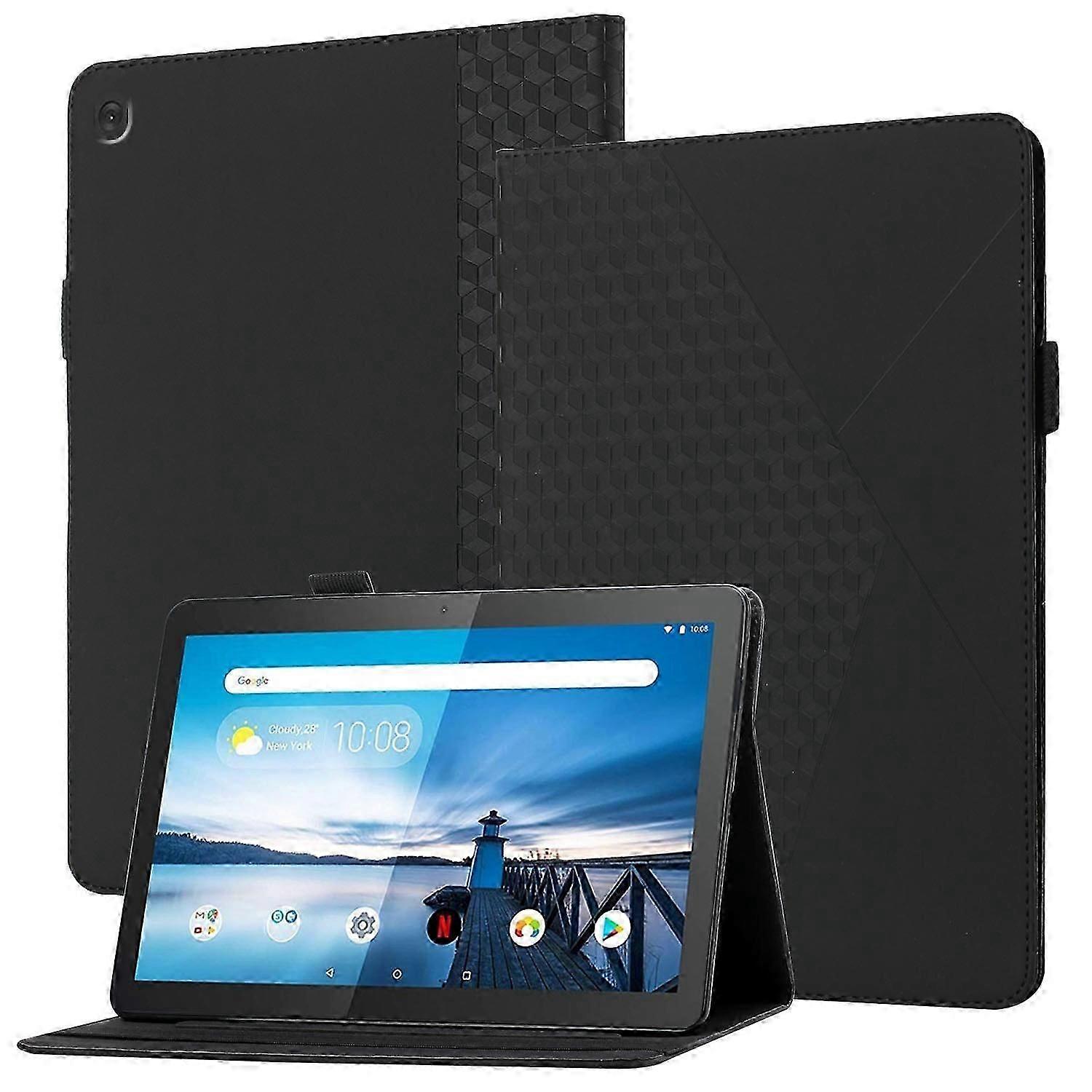 עבור Lenovo Tab M10 TB-X505F / X605F Rhombus עור להרגיש אופקי הפוך טאבלט עור נרתיק עם חריצי כרטיסים ומחזיק