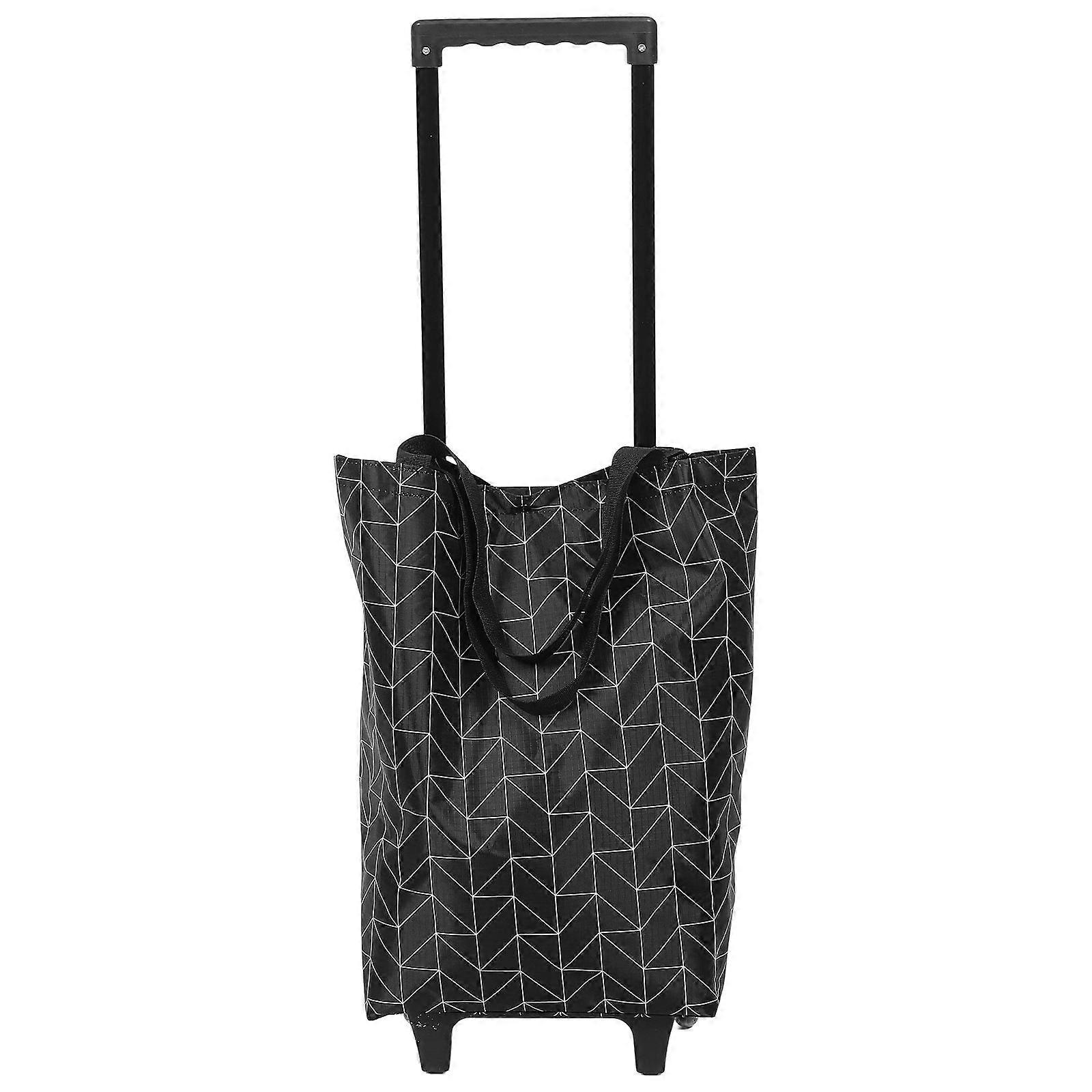 Grocery Cart Utility Cart Shopping Holder Foldable Shopping Portable Trolley