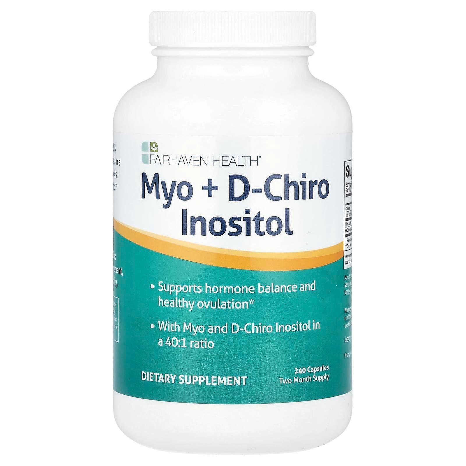 Myo + D-Chiro Inositol, 240 Capsules