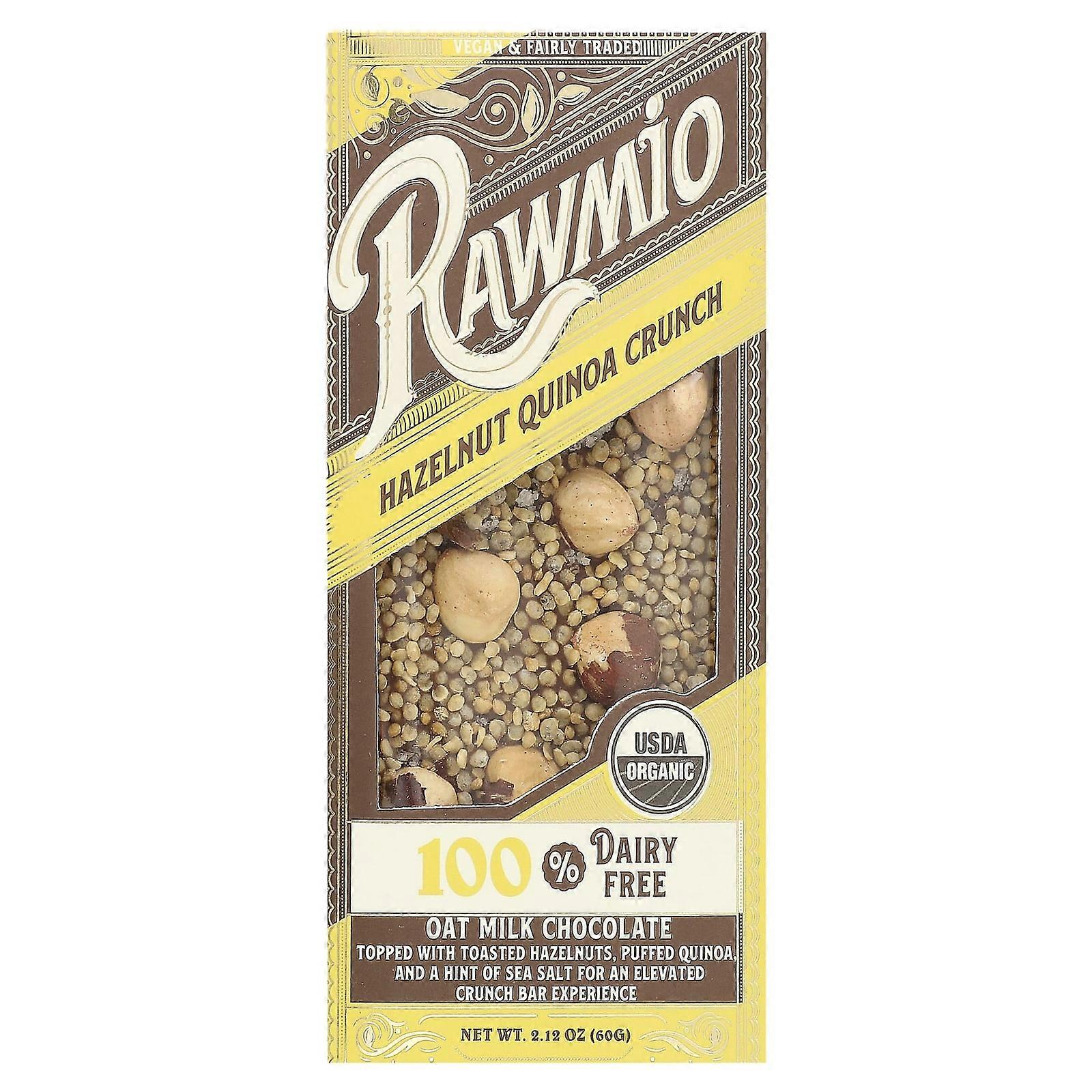 Oat Milk Chocolate, Hazelnut Quinoa Crunch, 2.12 oz (60 g)