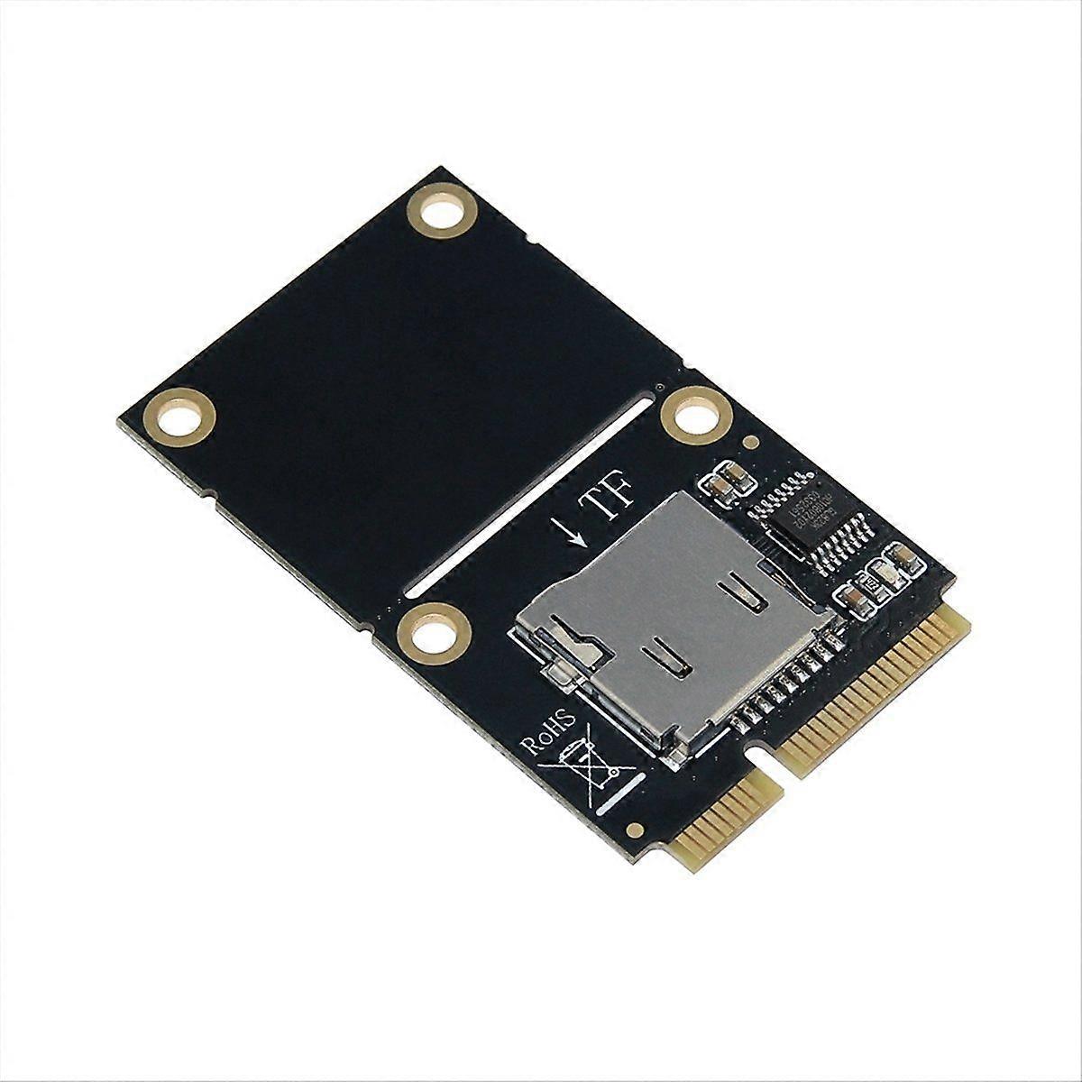 Mini PCIE to TF Memory Card Adapter Notebook TF Card Reader for Linux Window OS NAS Routers Support Full-Height