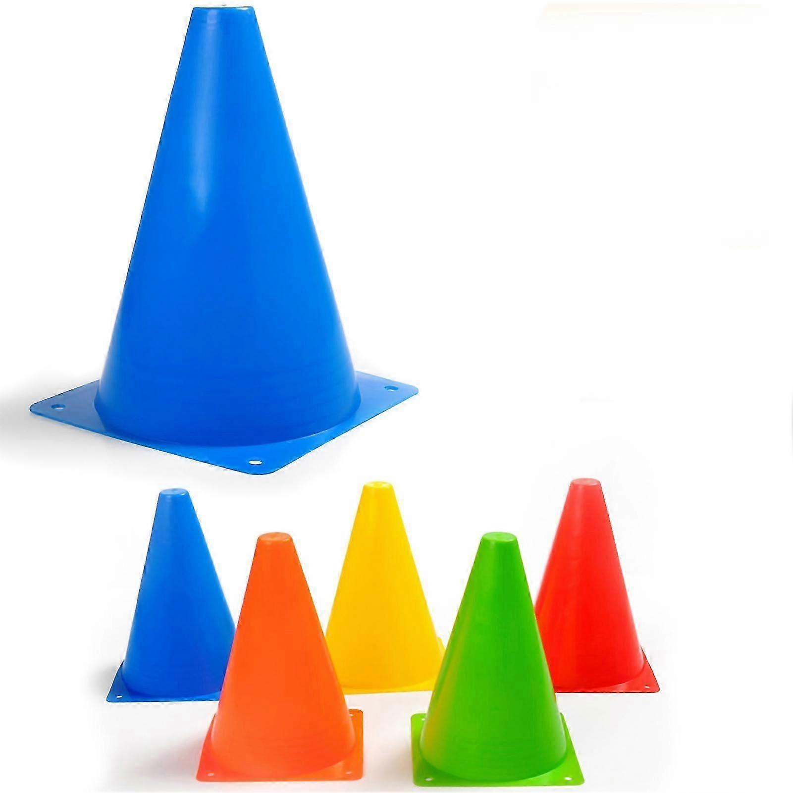 Football Training Marker Cones Running Sport Training Traffic Cones Set Of 10 Pieces 18cm