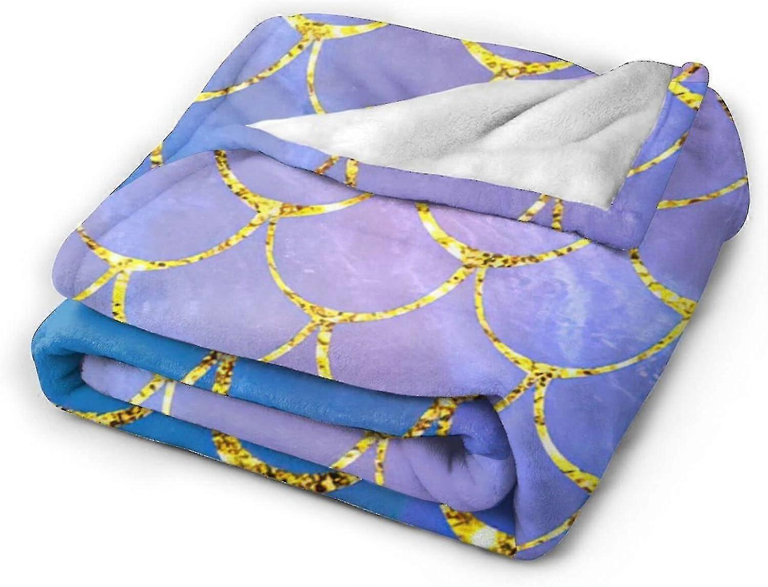 Filt sjöjungfrufilt flanellplädar ultramjukt överkast mikrofiberfiltar hållbart heminredning perfekt varmt för säng soffa fåtölj