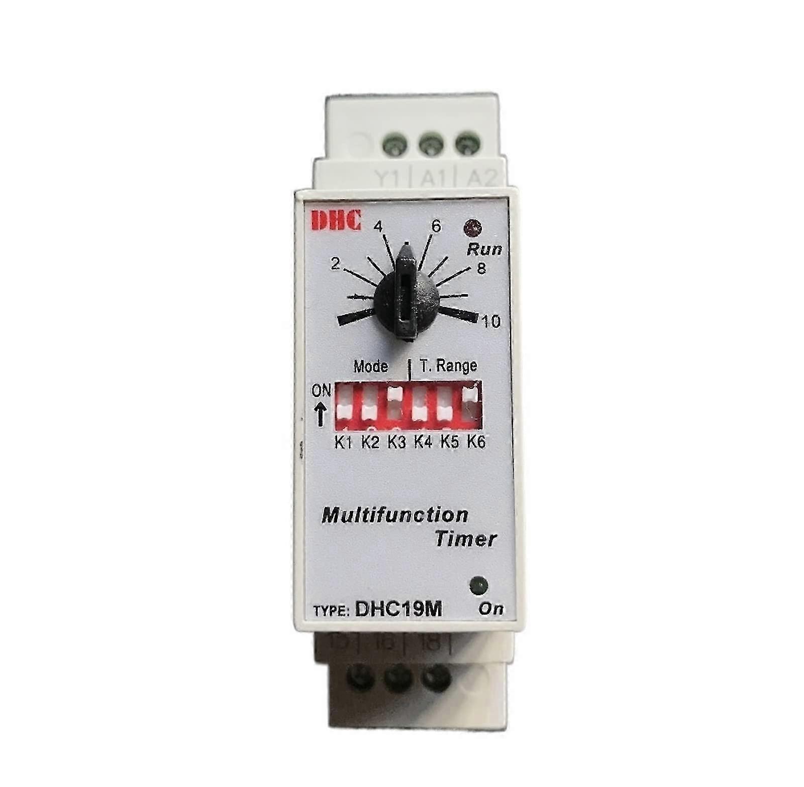 1 piece AC/DC 24–240 V DHC19M multifunctional timer relay Ref: 6958 25-26