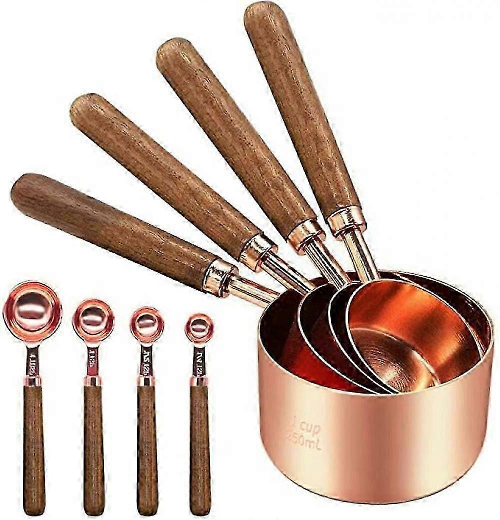 Measuring cups set with hanging chain for kitchen use