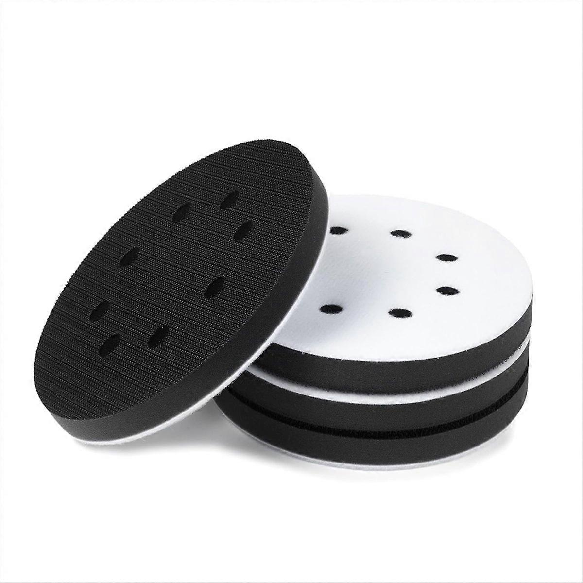 5 Inch 8 Holes Soft Density Interface Pads Hook and Loop Sponge Cushion Buffer Round Backing Pad Foa