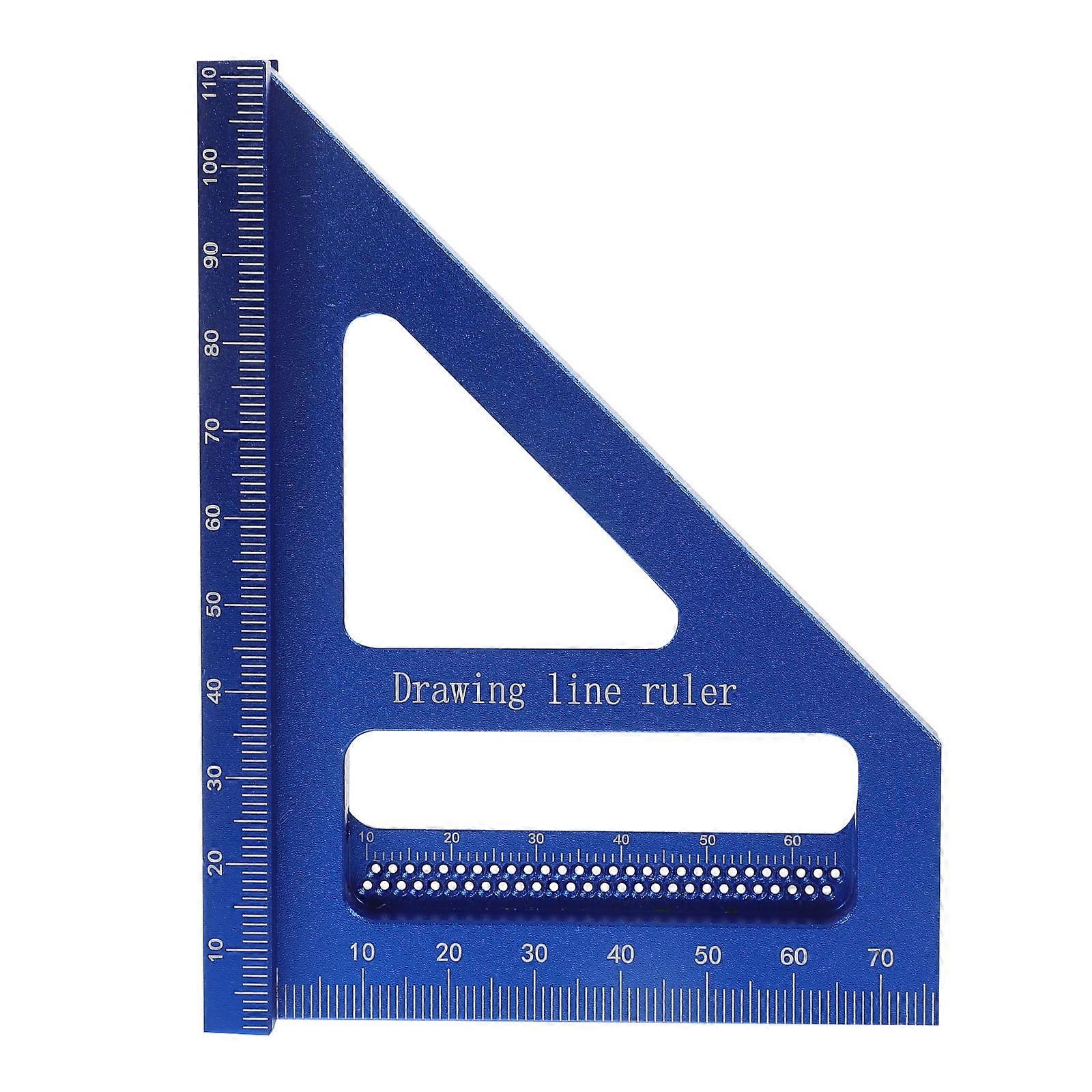 Multi Angle Ruler Triangle Scriber Square Carpenter Ruler 45/90 Degree Protractor