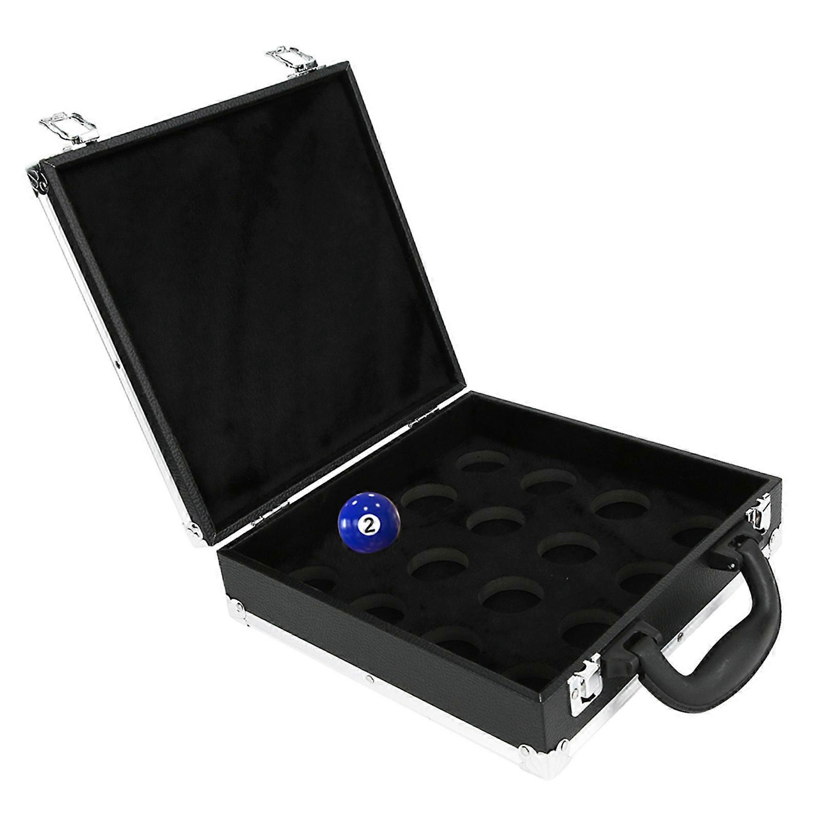 Snooker Billiard Balls Storage Box Pool Carrying Case Accessory with Carry Handle