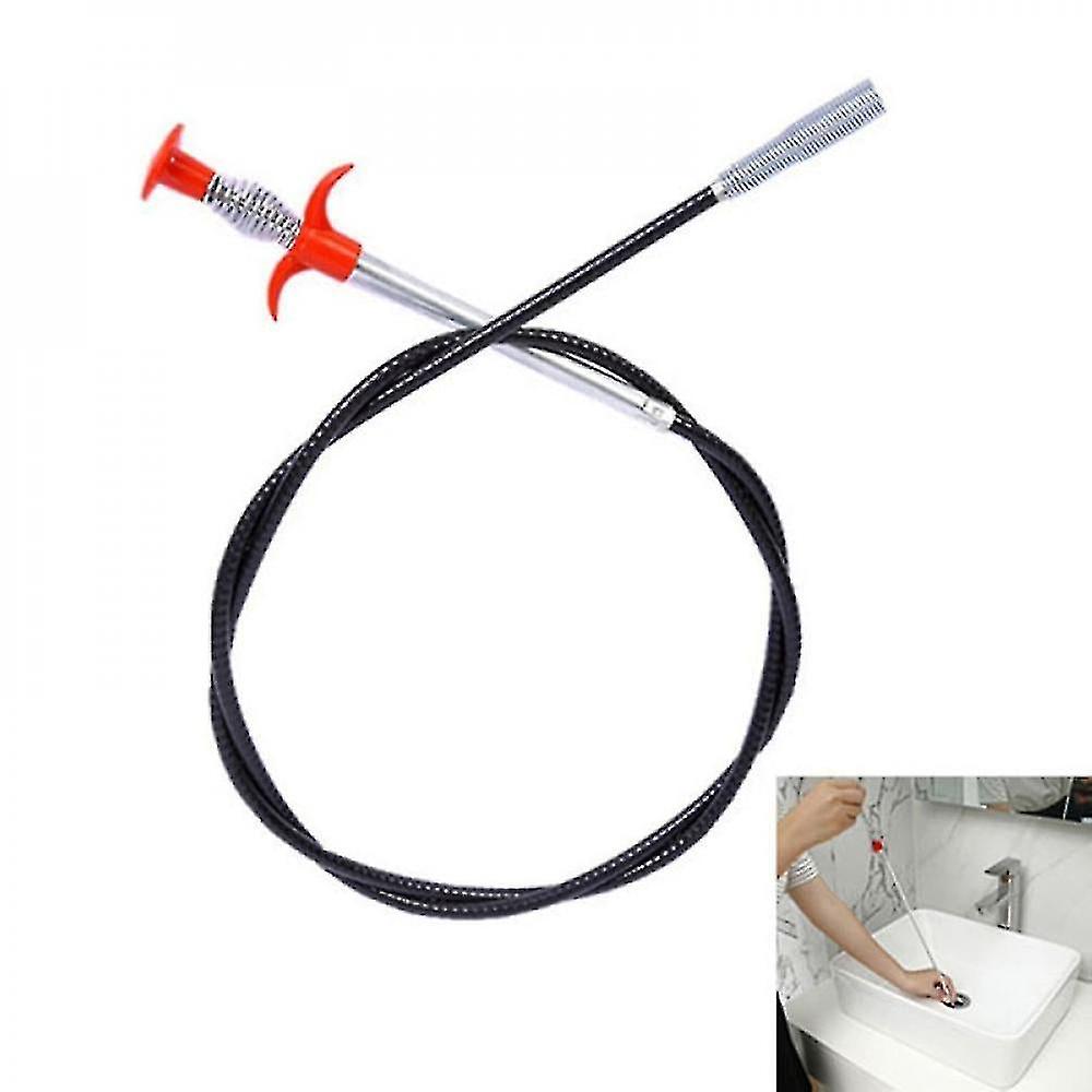 Drain Rods 85cm Pipe Dredging Tools Drain Snake Drain Cleaner Sticks Clog Remover Cleaning Tools Household For