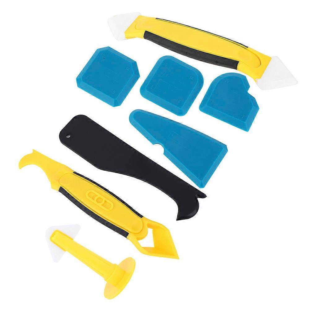 8PCS Plastic Silicon Sealant Scraper Hand Operated Tool for Industrial Hardware Accessory