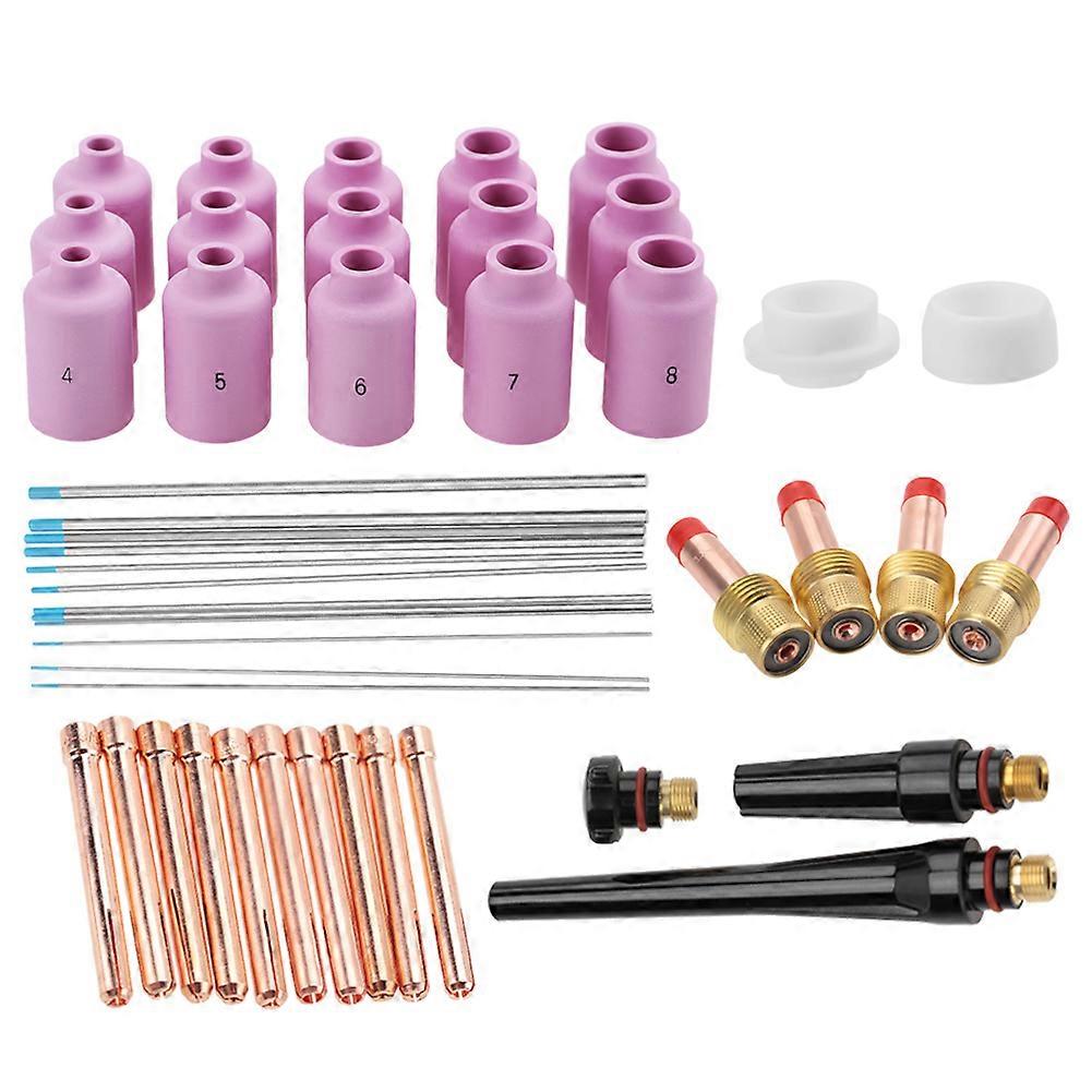 46pcs/set WP-17/18/26 Series TIG Welding Torch Consumables Accessories