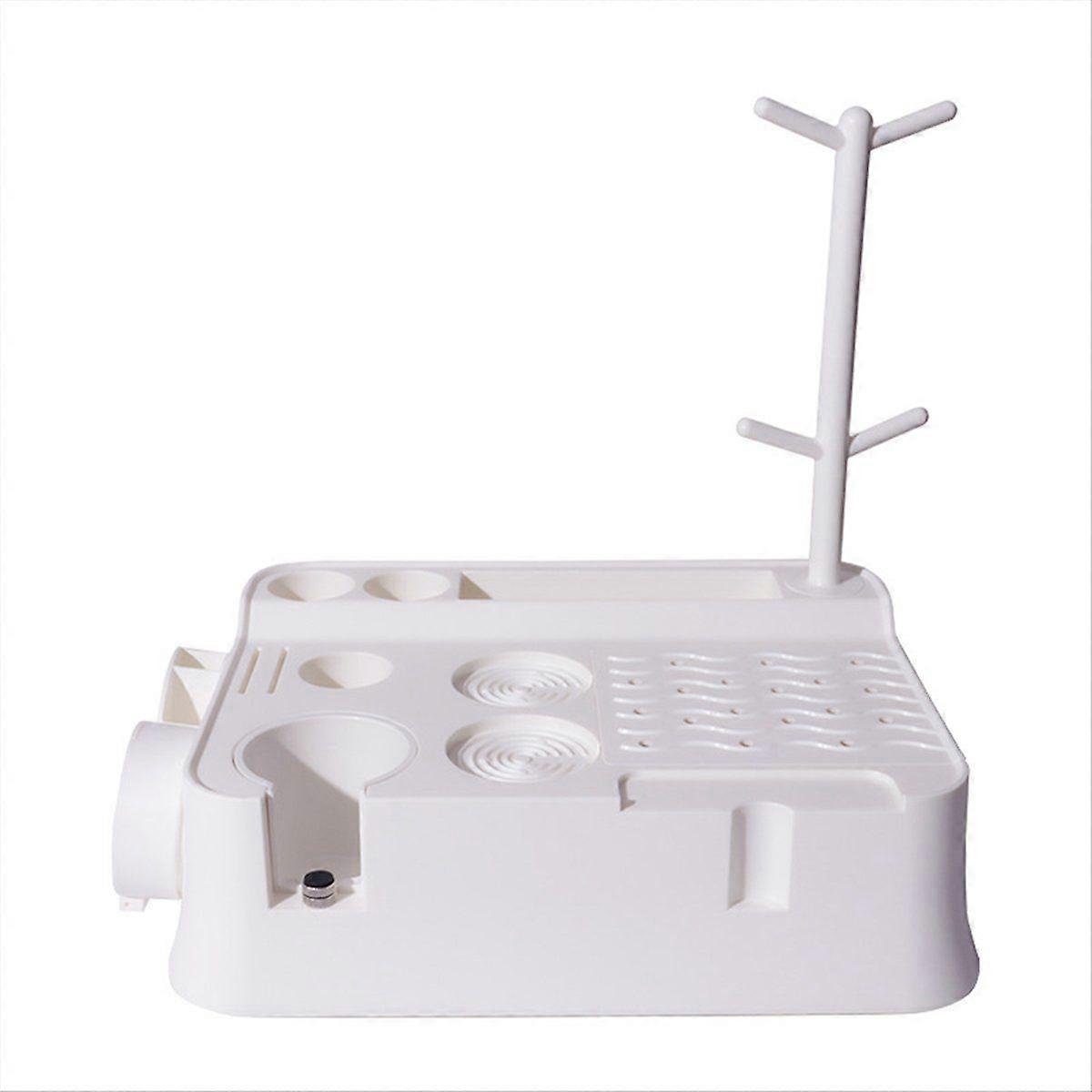 Espresso Tamping Station Espresso Organizer Box Multifunctional Handle Coffee Grounds Box Organzier