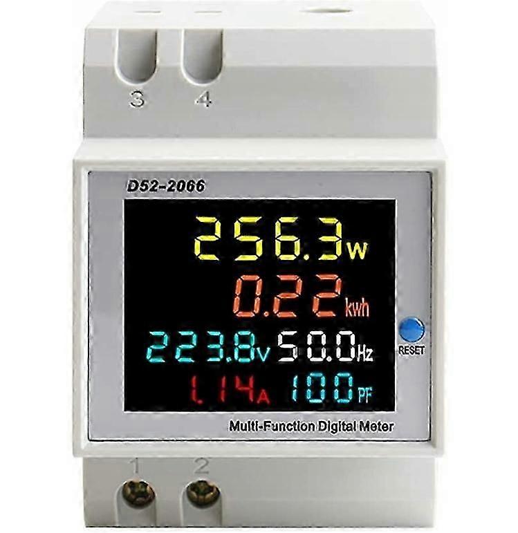 6 In1 Energy Meter D52-2066 Lcd Ac40-300v 100a
