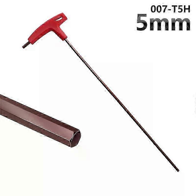 Extra Long Type Allen Key Set 3/4/5/6/8mm Hex Keys Hand Tool Hexagon Set Alloy Steel T Handle Flat Wrench Allen Keys Repair Tool