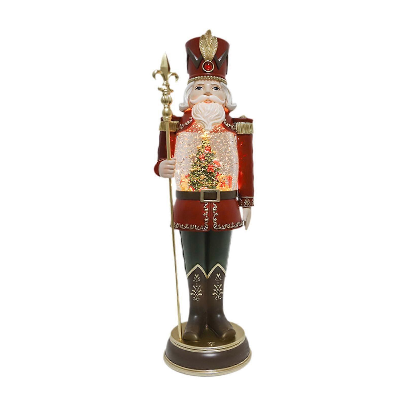 Nutcracker Music Box Easy to Use Unique Statue Home Decor Christmas Ornament
