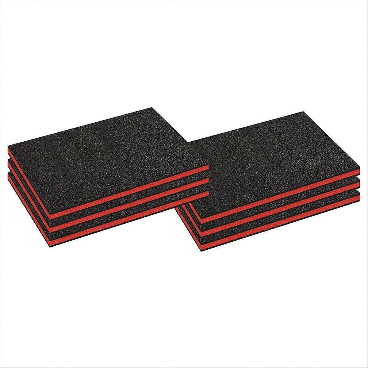 6pcs Tool Box Foam,Foam Inserts for Cases,Tool Box Liner Polyethylene Tool Foam Sheets,Organizer and