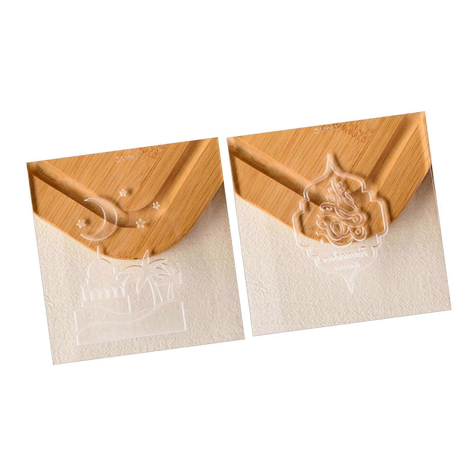 Moon Castles Pattern Pressable Biscuits Molds Cookie Stamp Pastry Baking Tool Acrylic Cookie Cutter Bakewares Enduring Multicolor