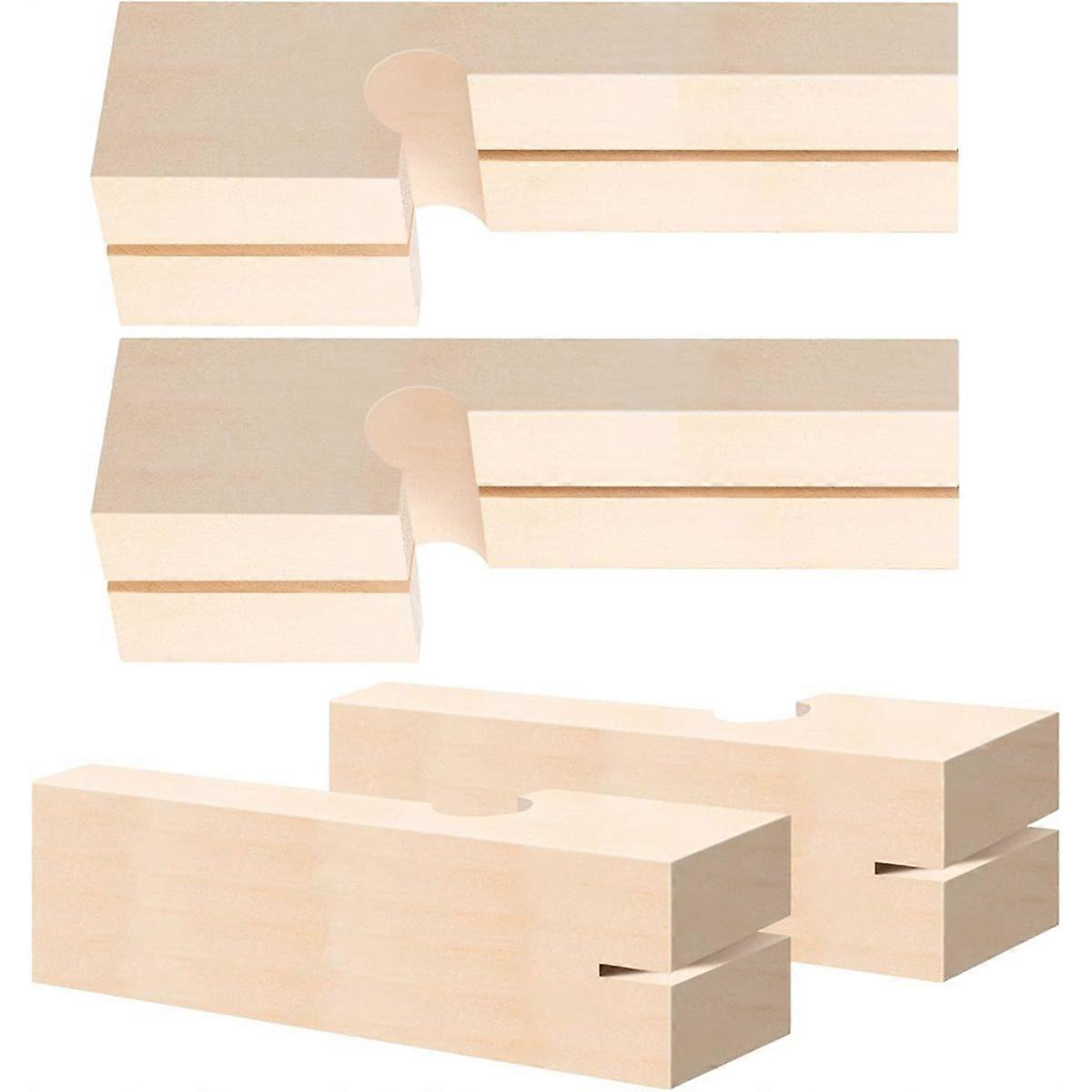 2 Pairs 4 Inch Line Blocks Masonry String Lines Concrete Blocks for Masonry Tools