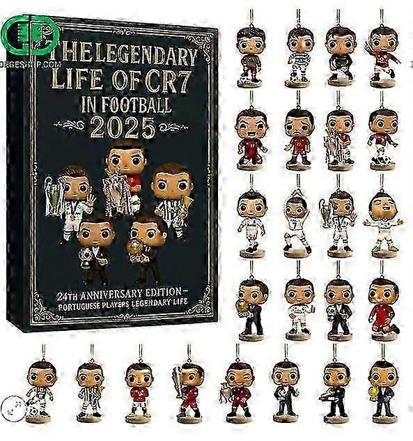 Cristiano Ronaldo Advent Urlaub Blind Box Weihnachtsbaumschmuck Acryl Anhänger