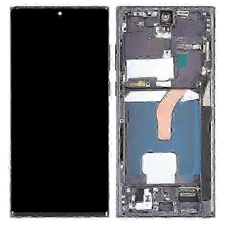Compatible For Samsung Galaxy S22 Ultra 5G S908 Grade C LCD Screen and Digitizer Assembly + Frame Part (TFT) (Without Logo)