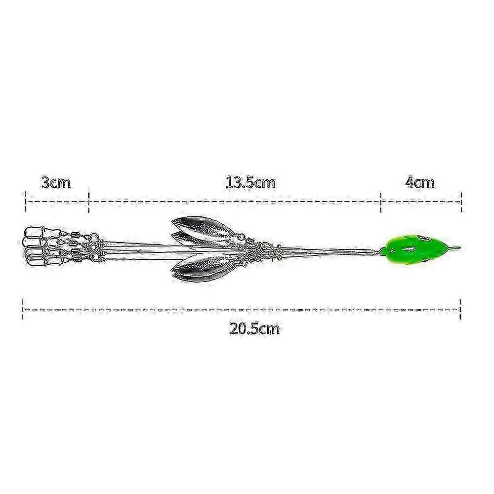 Smooth-running Ball Bearing Alabama Rig, Multi-Lure Setup for Clear Water Trollers, Featuring Lifelike Fish Head with 3D Eyes