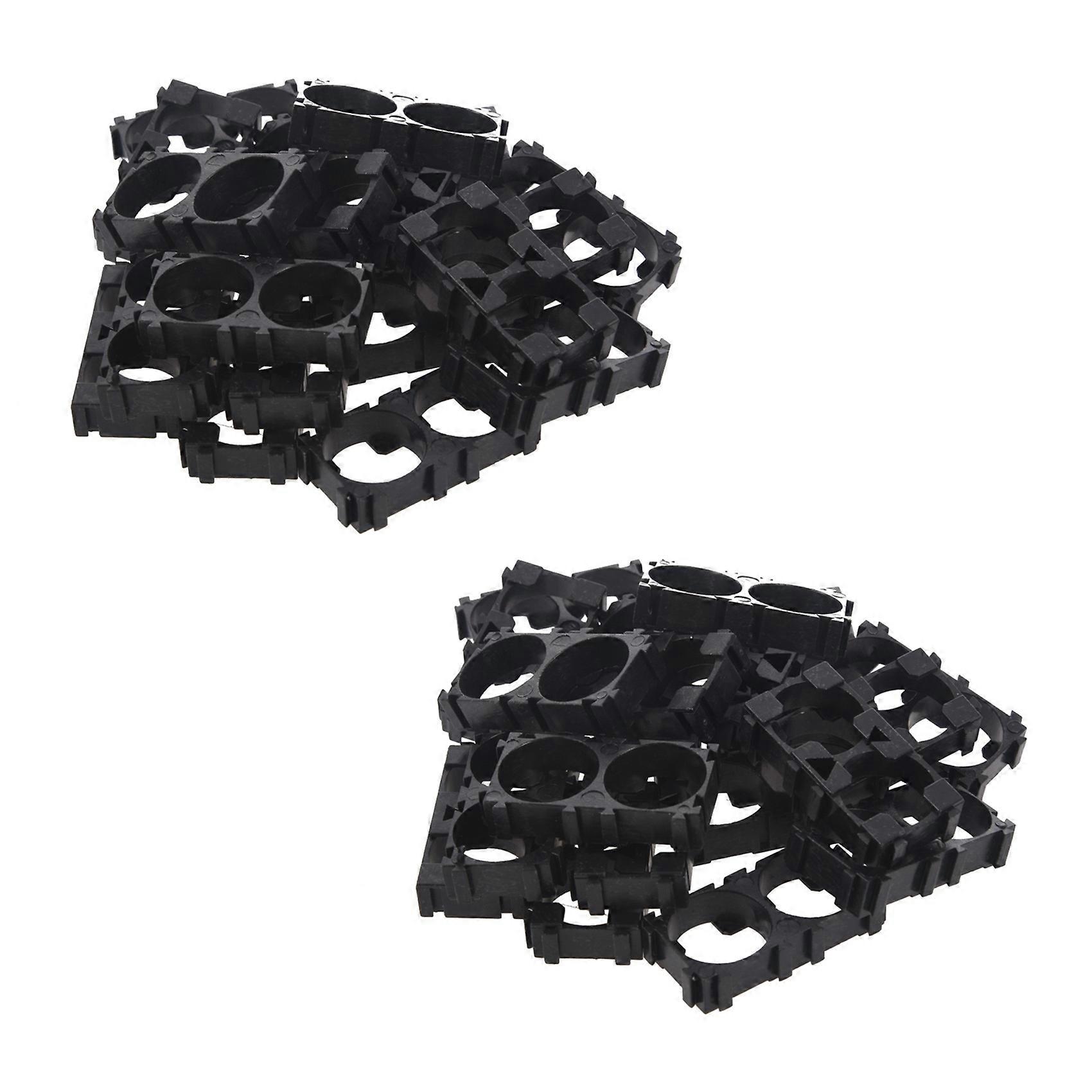 40x 18650 Lithium Battery Double Holder Bracket for DIY Cell Pack Black