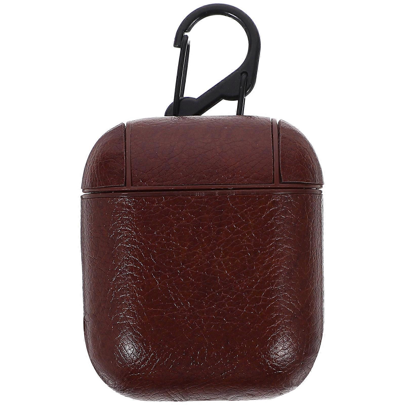 Wireless Earphone Cover PU Protective Case for 2 Dark Brown