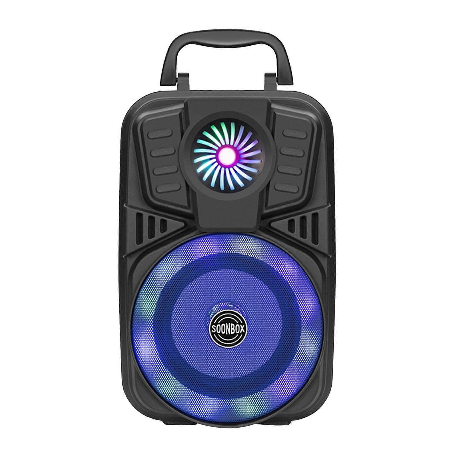 2024 New in Clearance, Portable Speaker, Bluetooth Speaker USB Card Cool Lantern Dance Outdoor Portable Small Speaker