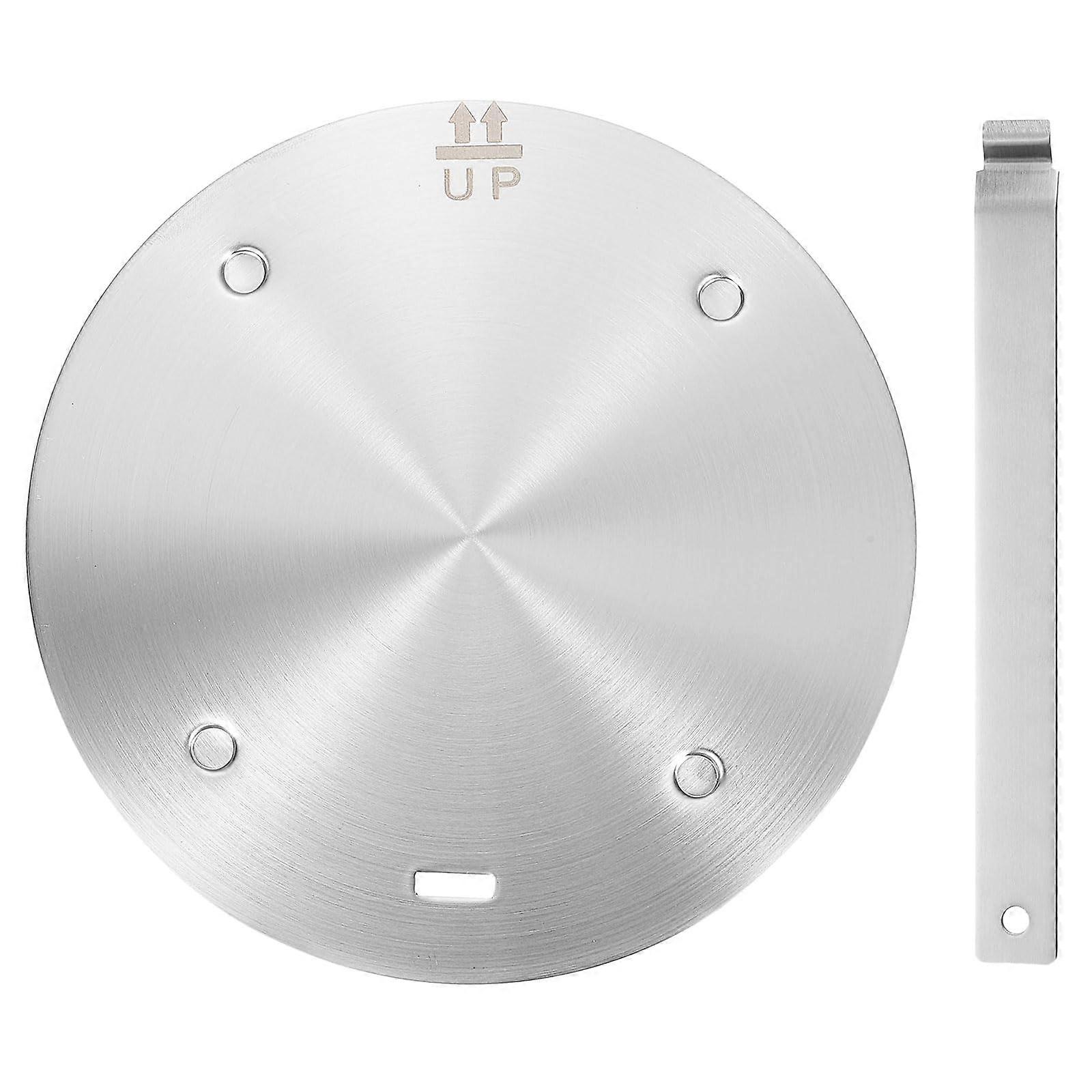 8 Inch Stainless Steel Heat Diffuser for Gas Stove and Induction with Removable CoolTouch Handle