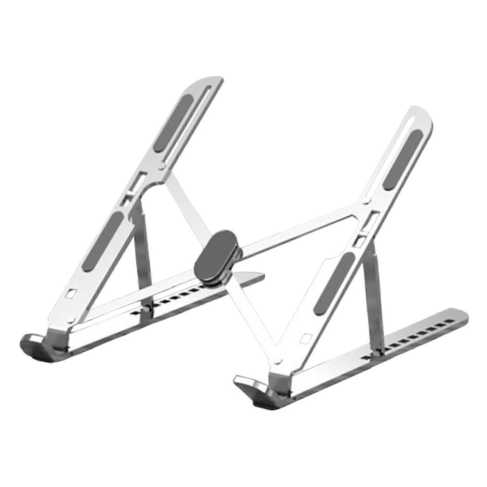 Laptop Stand Bracket with 10-Height Adjustable Foldable Design 10kg Load-Bearing Capacity Notebook Holder with Anti-Slip Pads