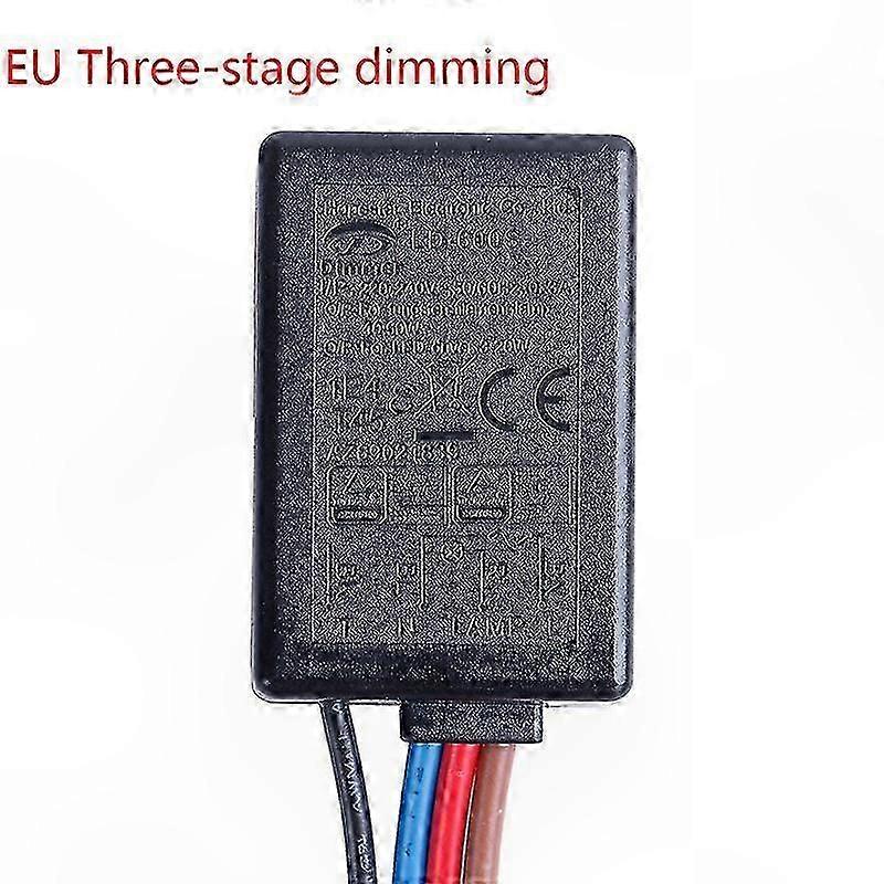 3-Way Touch Dimmer Switch with On/Off Function for US and EU Standards