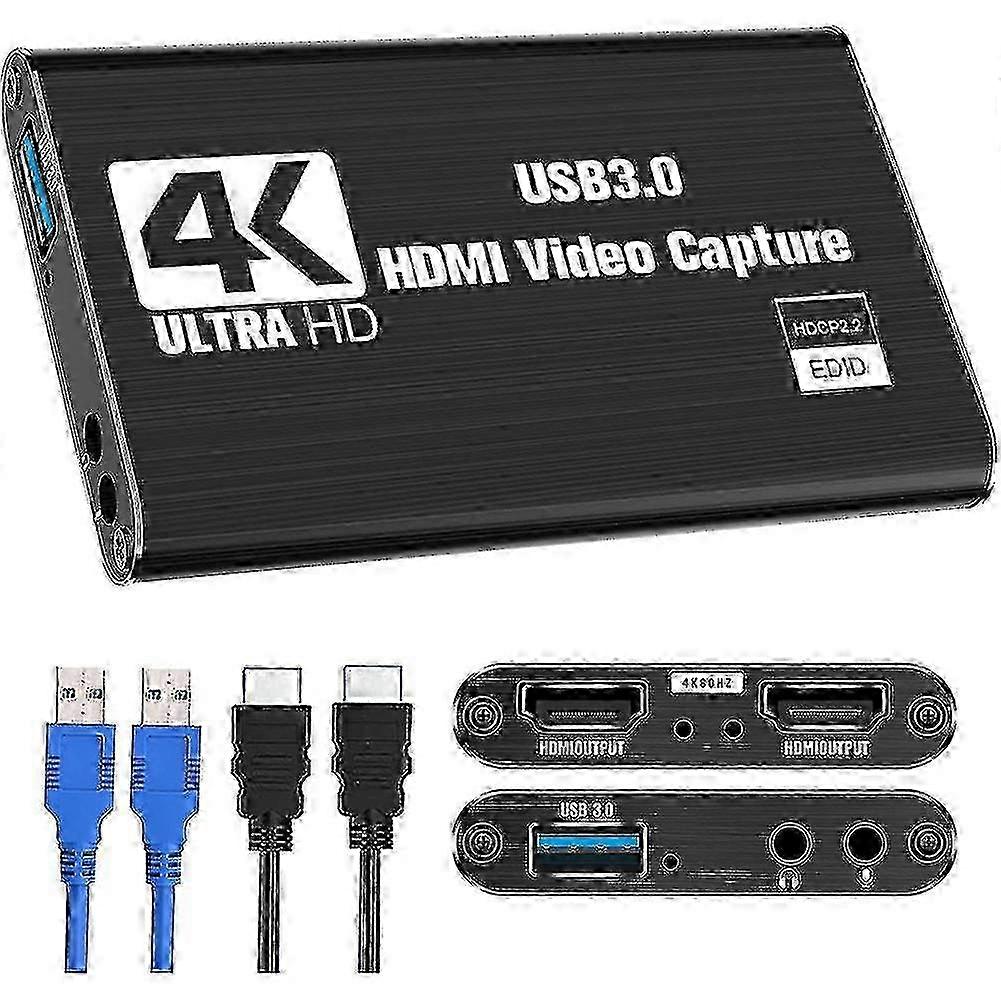 2025 Video Capture Card, Switch Capture Card for Switch, 4K 1080P 60FPS for Streaming Video Recording fo