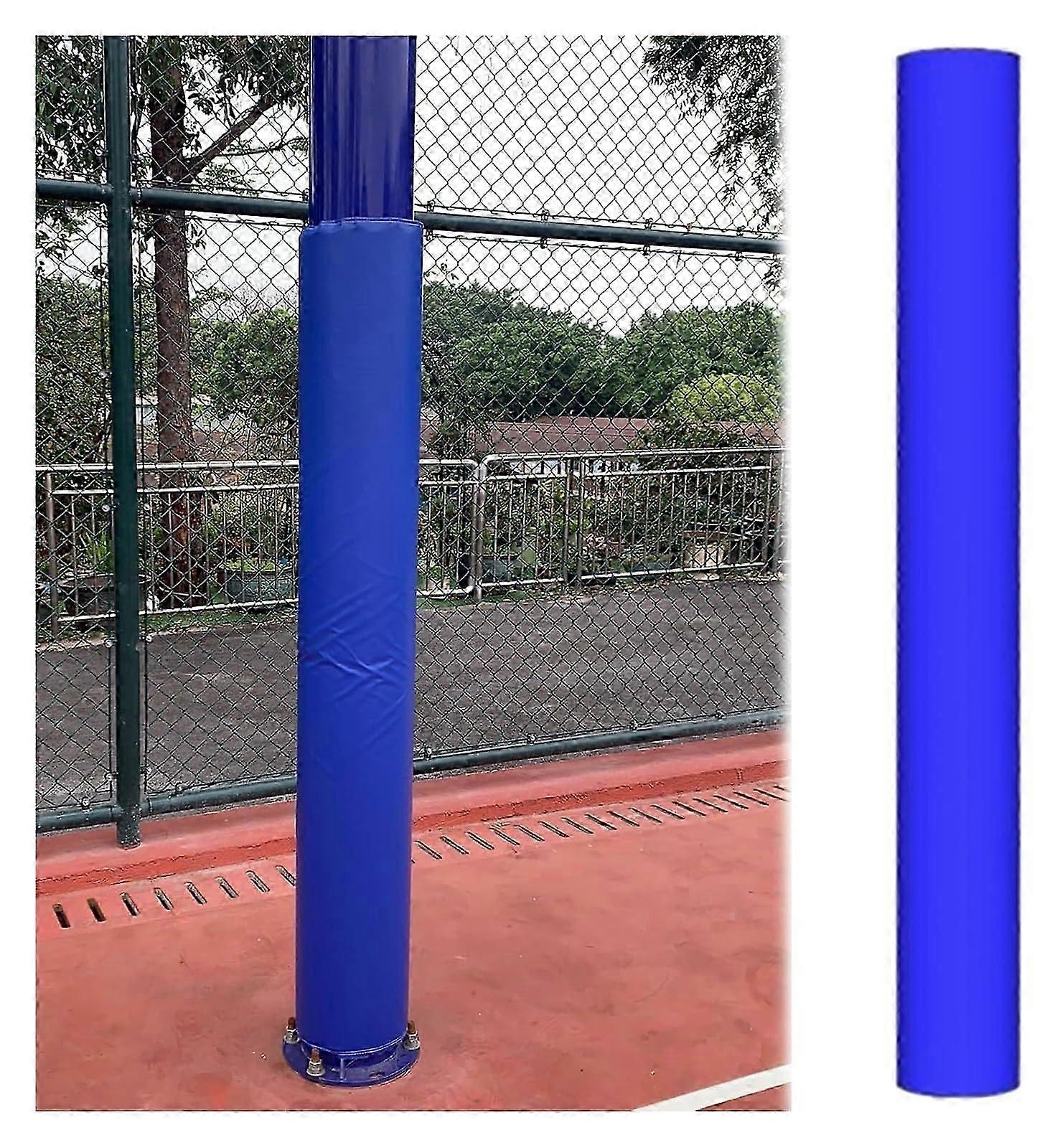 Removable Basketball Pole Padding For Player Protection, Fits Various Diameter Round Poles, 4.5 Inch Diameter, Blue