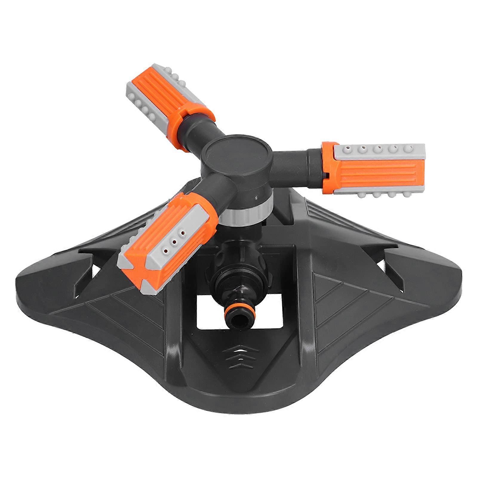 Lawn Sprinkler with 360° Rotation and Adjustable Spray Patterns, ABS Base for Garden and Flower Beds
