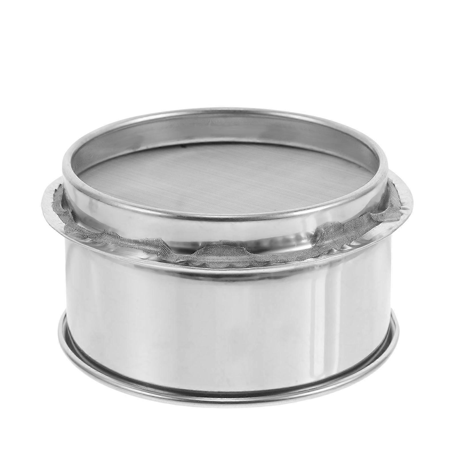 Stainless Steel Flour Sifter Round Design For Paint Filtering Industrial Use By Pottery Enthusiasts 1Pack