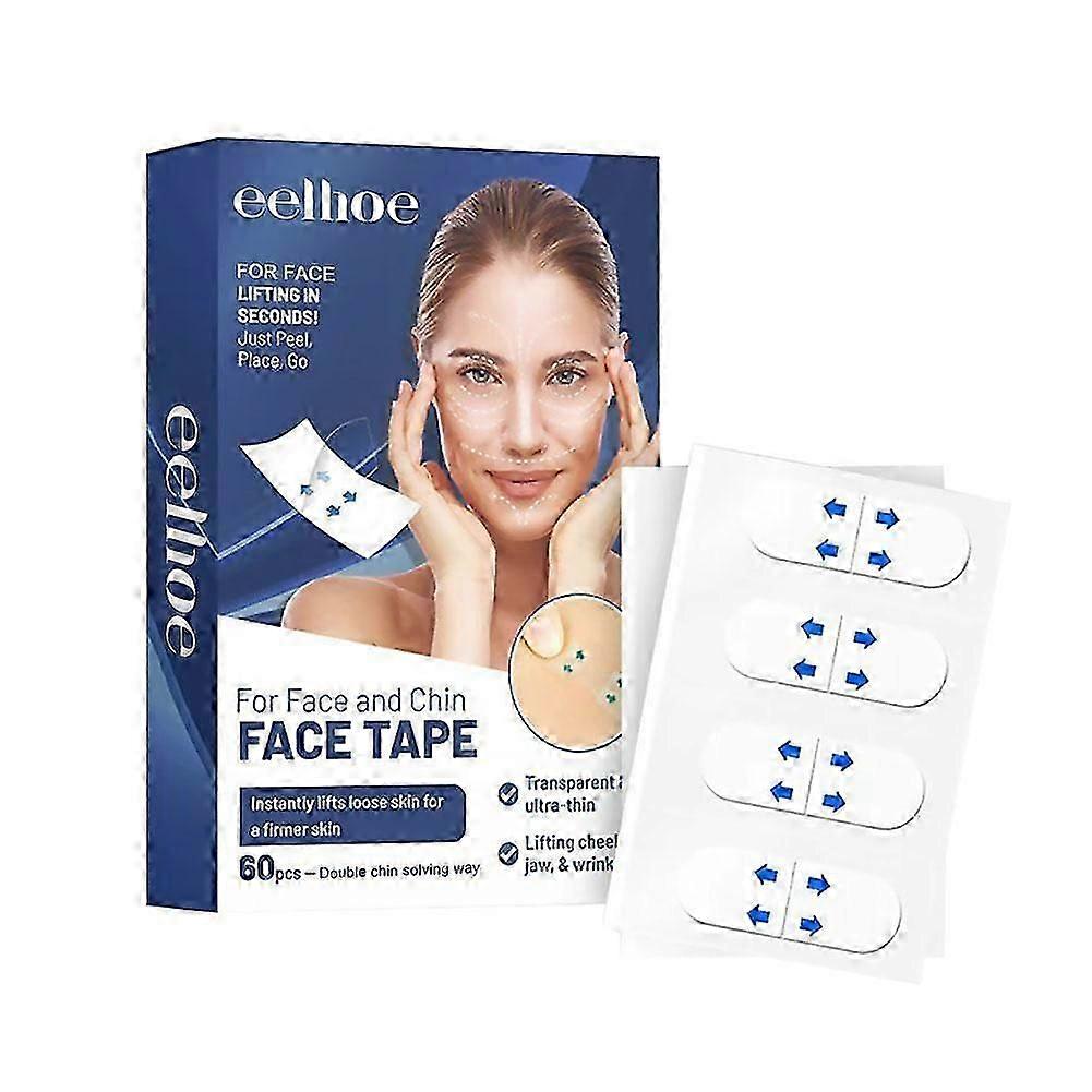 60pcs(A)$Face lifting patch, face lifting patch, firming and lifting sagging facial skin, nasolabial lines, fine lines, anti-wrinkle EEA03-A106-60-BU1