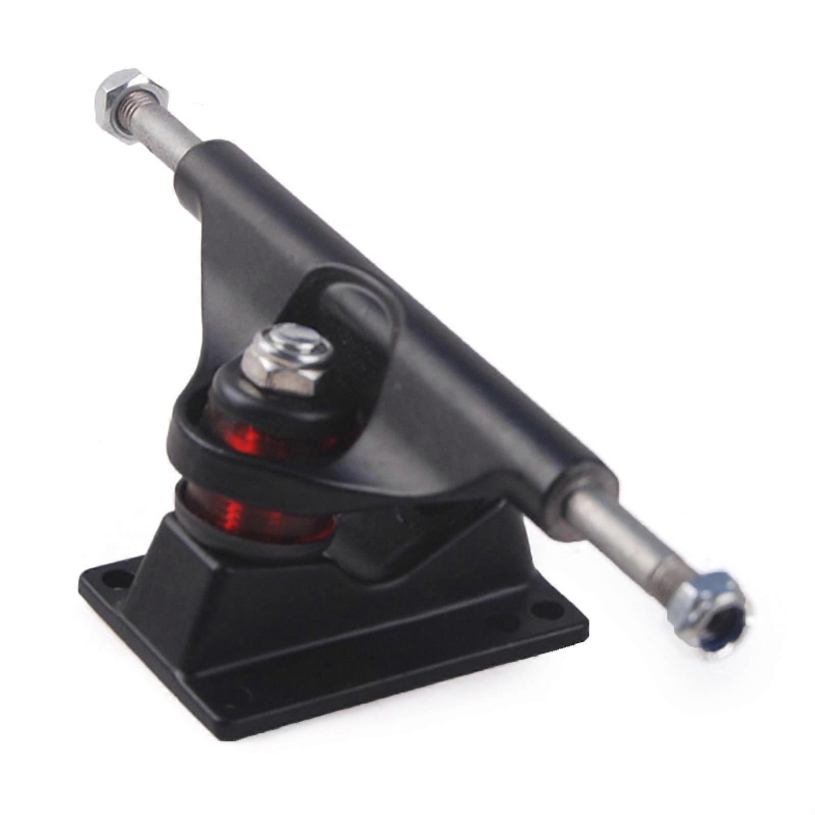 アルミニウム合金スケートボードホイールブラケットブリッジベースロングボードスケートボードトラックスケートボードアクセサリー耐久ブラック