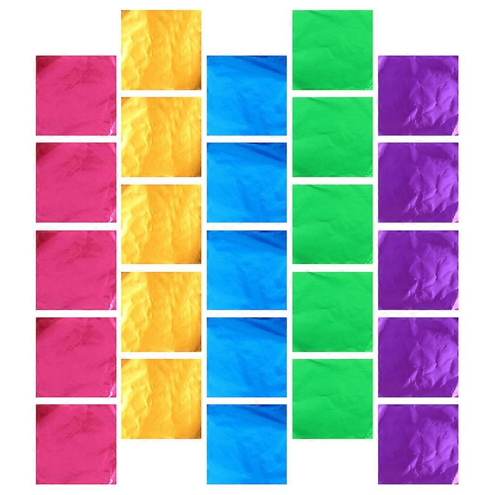 Chocolate Wrapper Paper for Wrapping 500Pcs Aluminum Foil Sheets